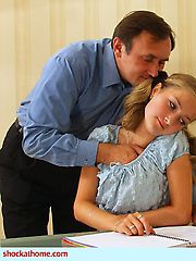 Homework with young daughter sex xxx family porn pics